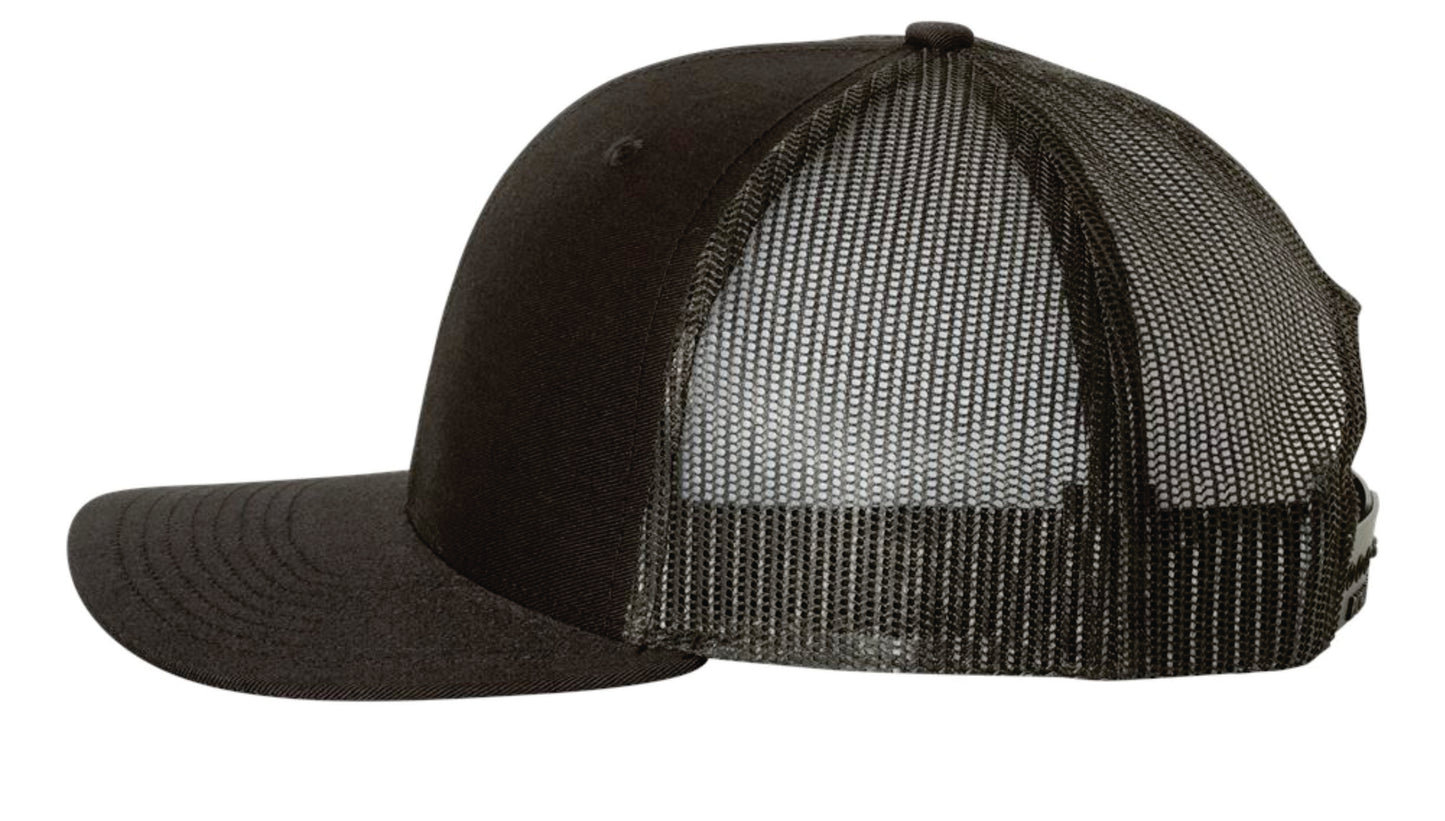 BFR Black Hat with Off Set Logo