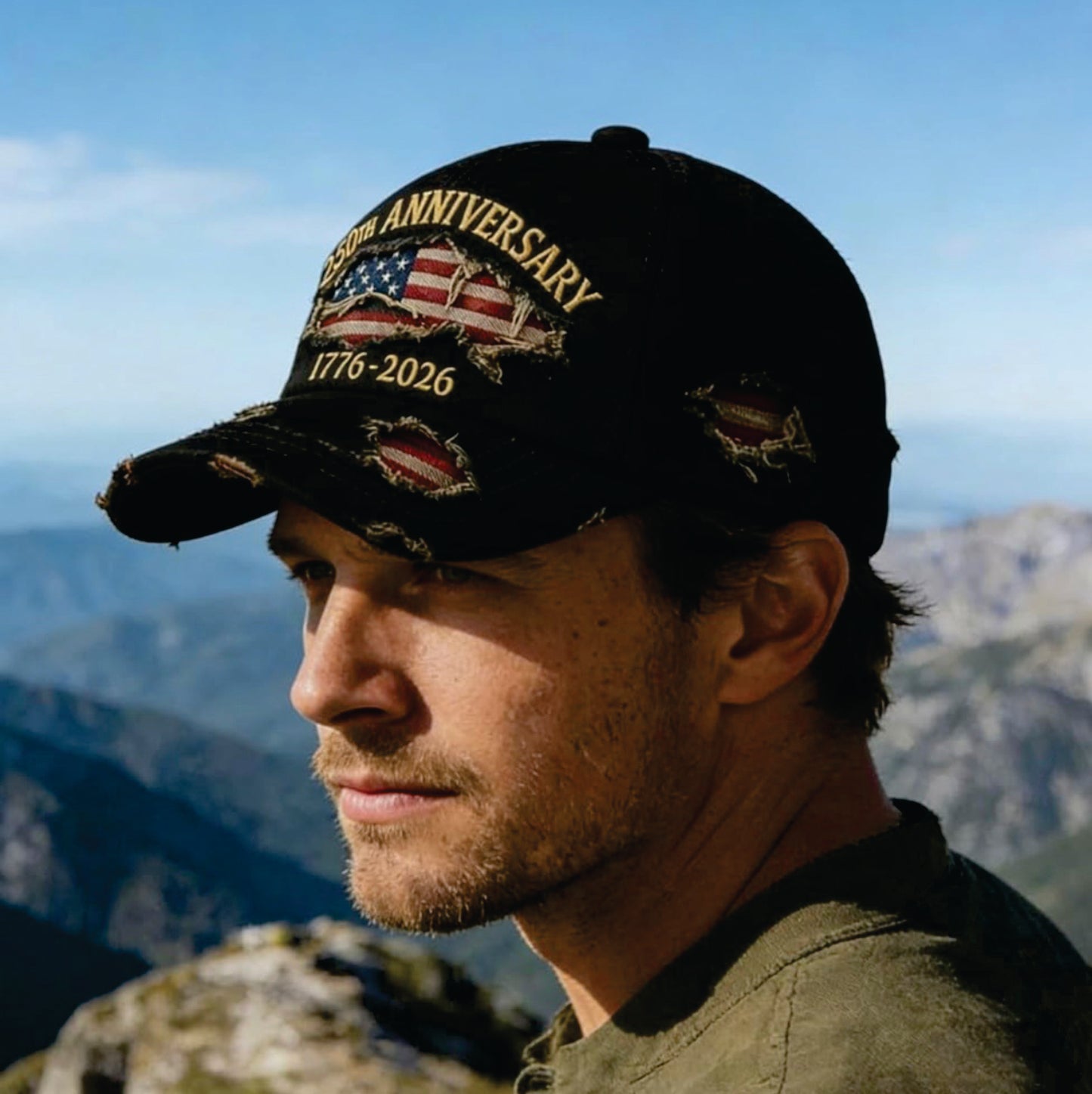 Black 250th America Anniversary Hat