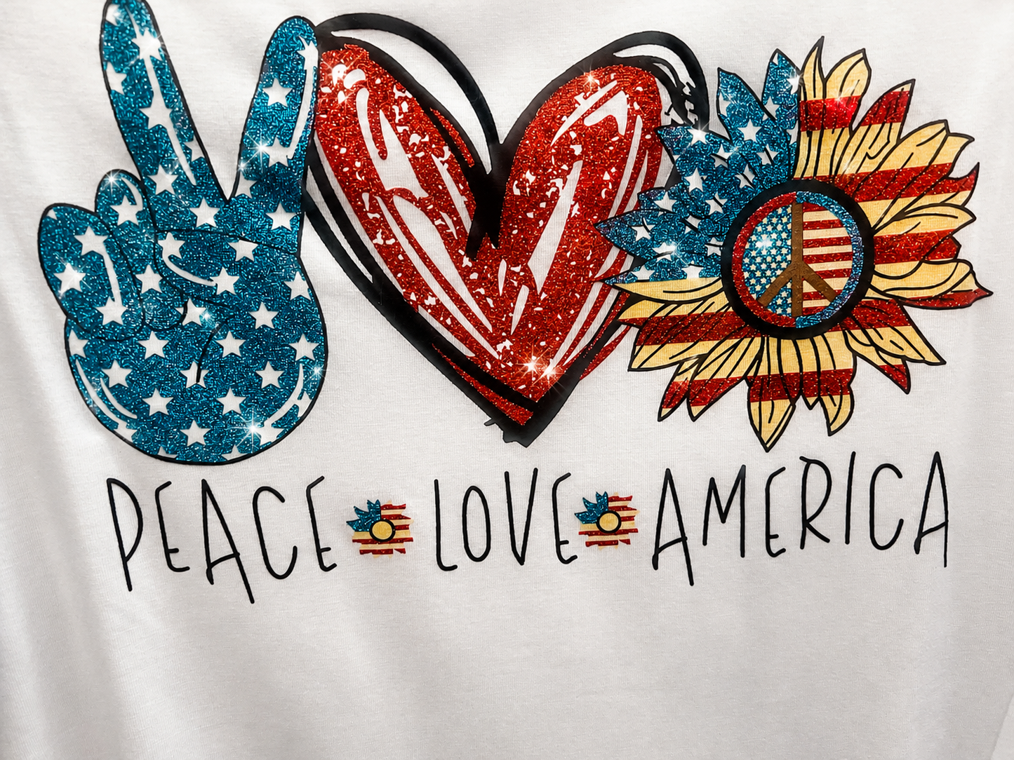 Peace Love and America Shirt