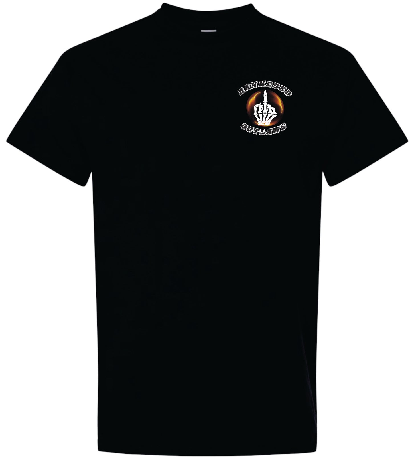 Banneded Outlaws Guns On Fire Shirt