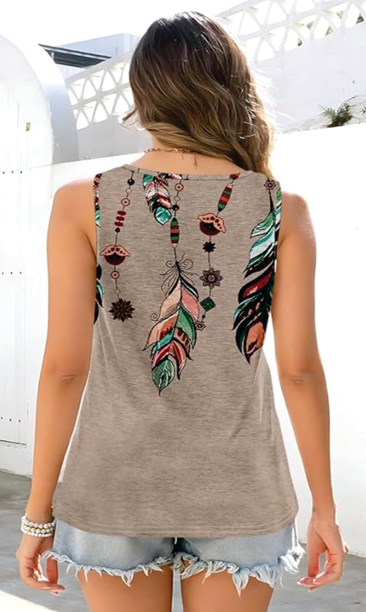 Feather Tank Top
