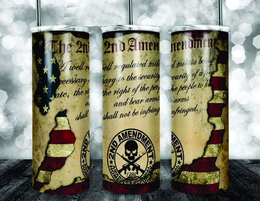 2nd Amendment Homeland Security Stainless Steel Insulated Tumbler