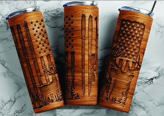 Wood Grain American Hunter Stainless Steel Insulated Tumbler