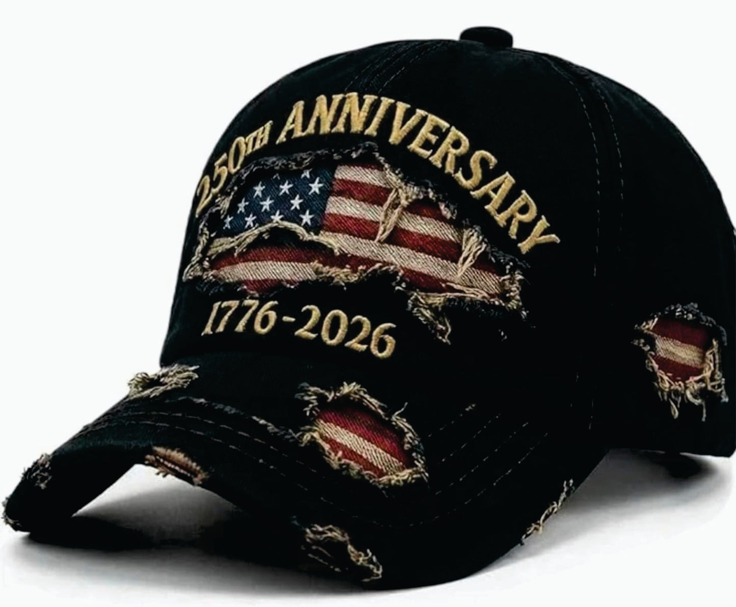 Black 250th America Anniversary Hat