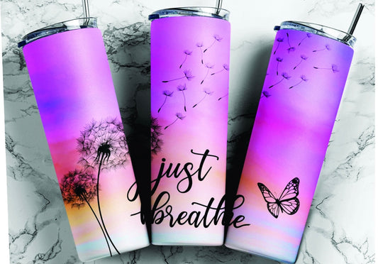 Just Breathe Stainless Steel Insulated Tumbler