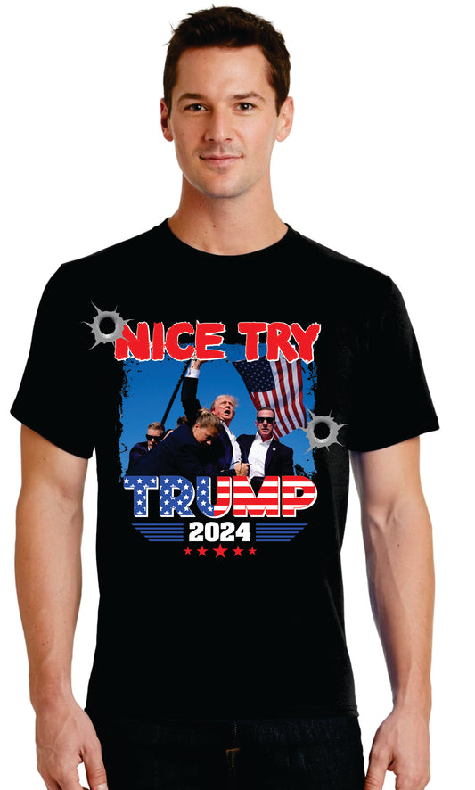 Nice Try Trump 2024 Mens Shirt