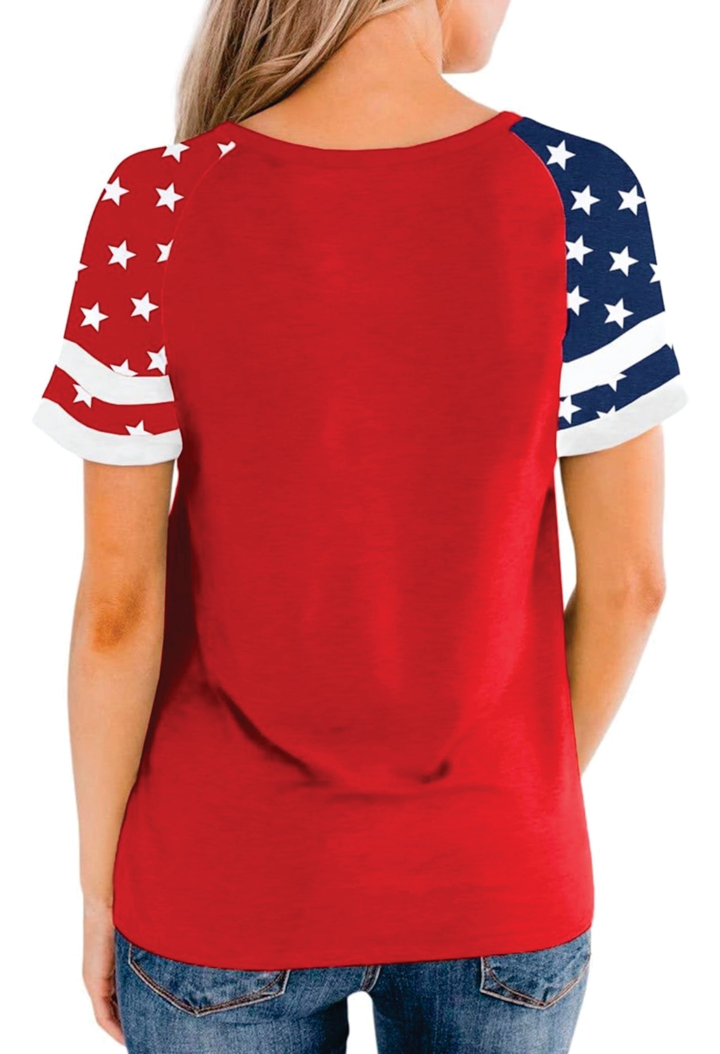 Retro Star-Spangled USA Ladies Shirt