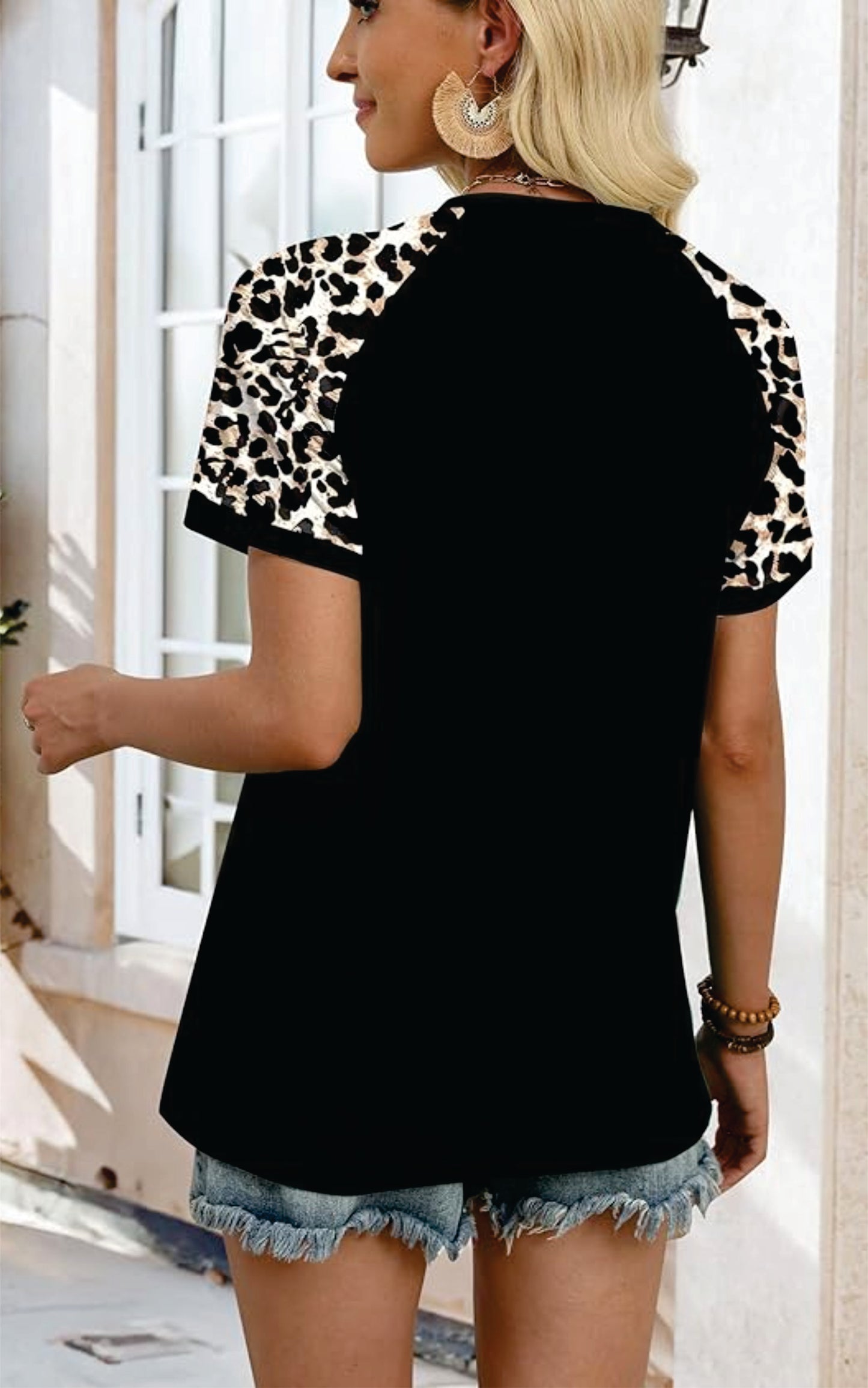 Black Leopard print Shirt