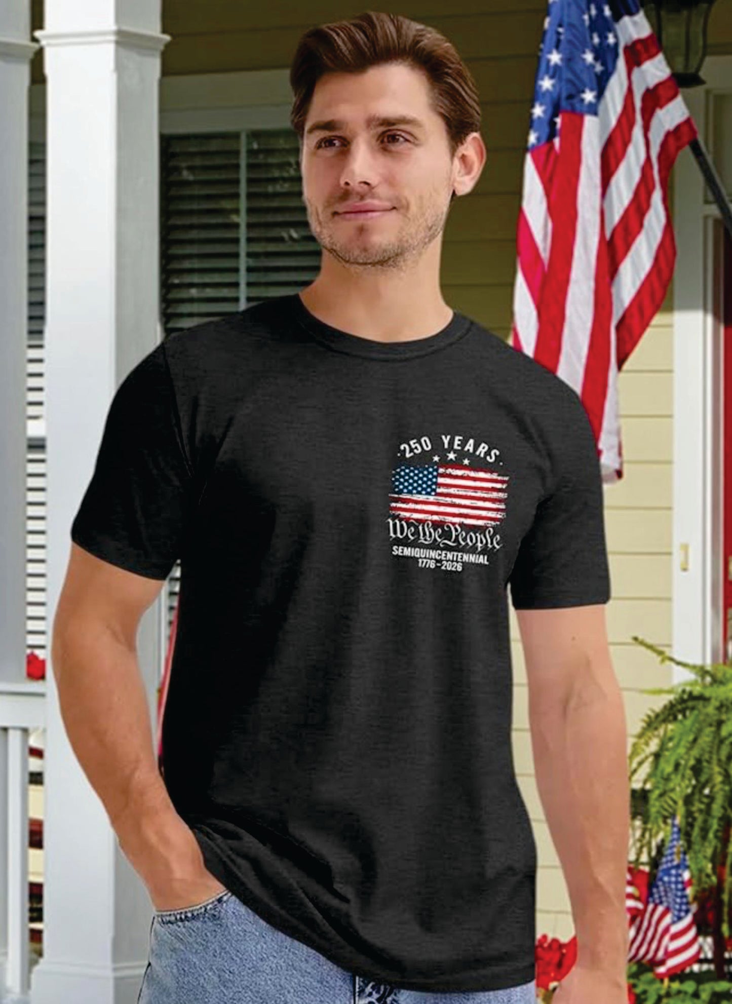Grey 250th America Anniversary Shirt
