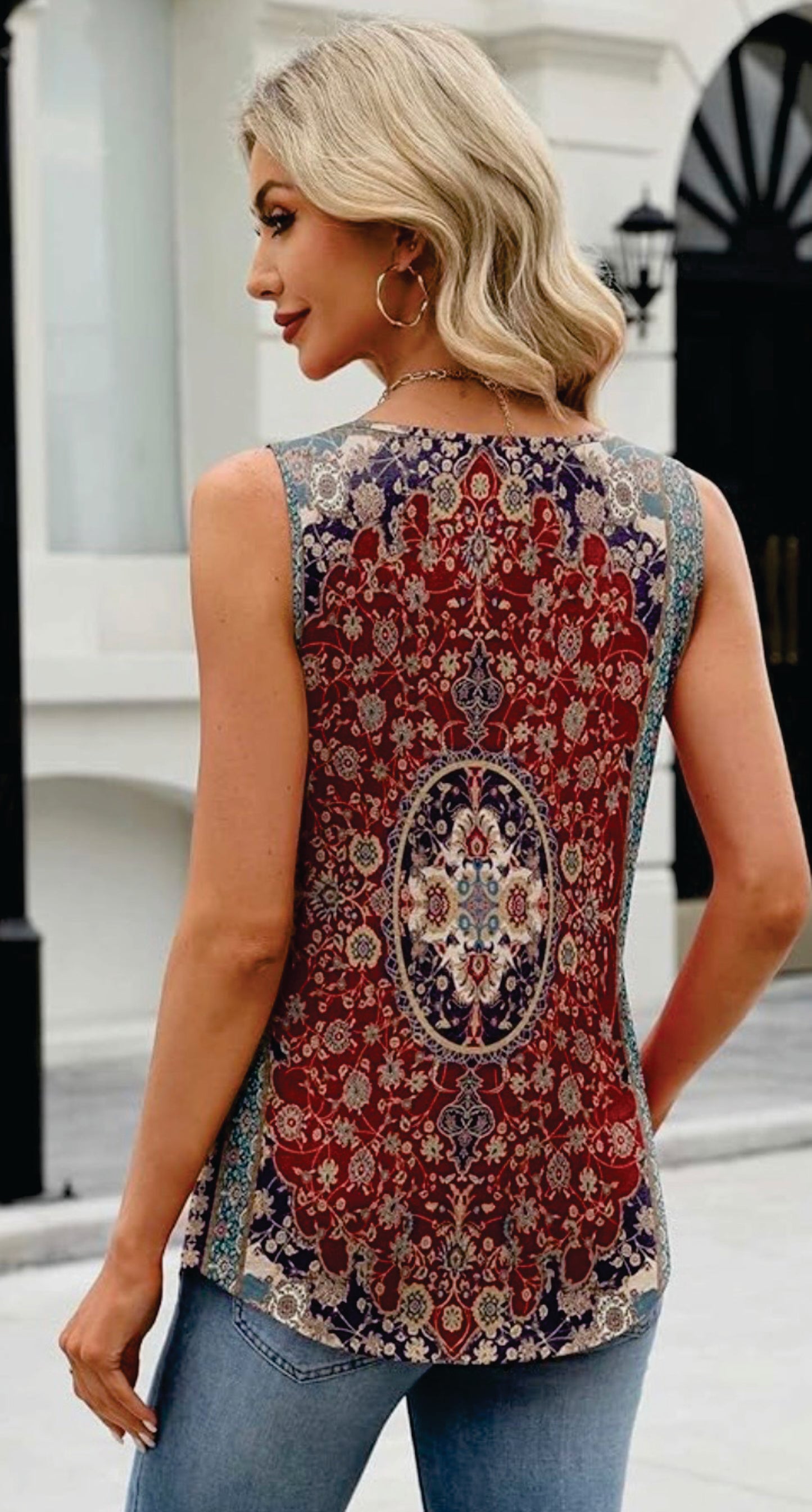Southern Floral Print Tank Top