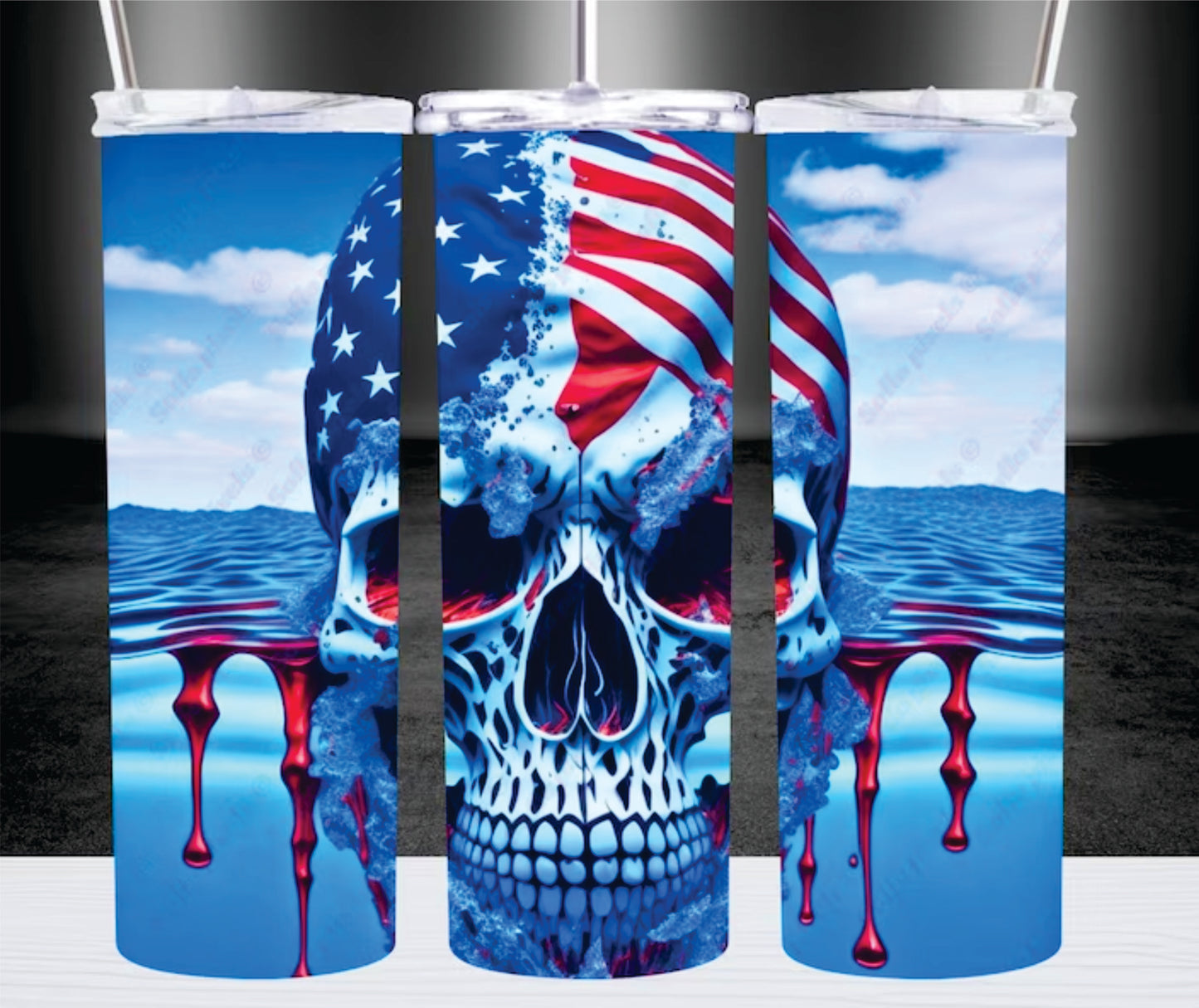 Bone Chilling American Pride Stainless Steel Insulated Tumbler