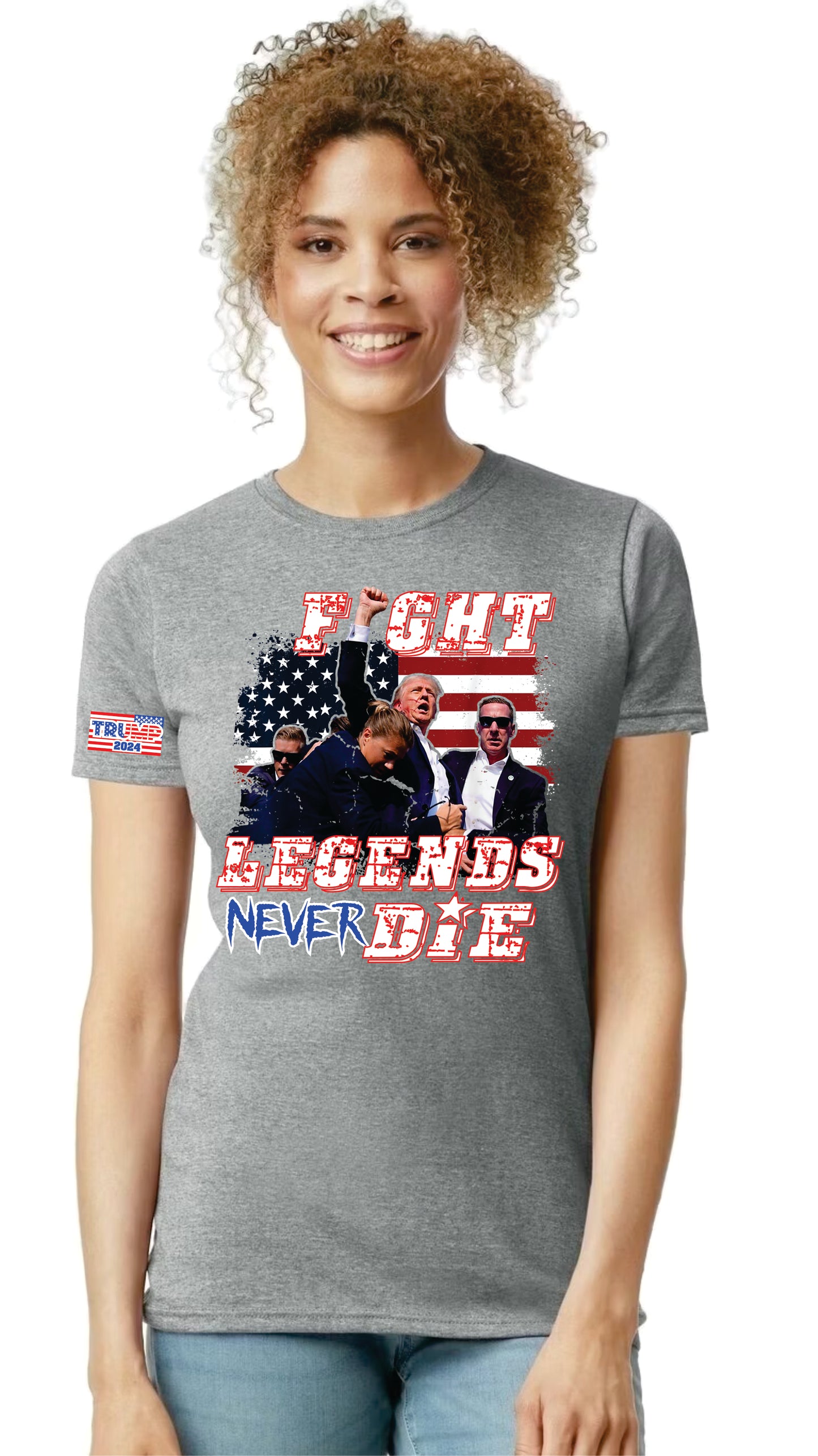 Legends Never Die Trump 2024 Ladies Shirt