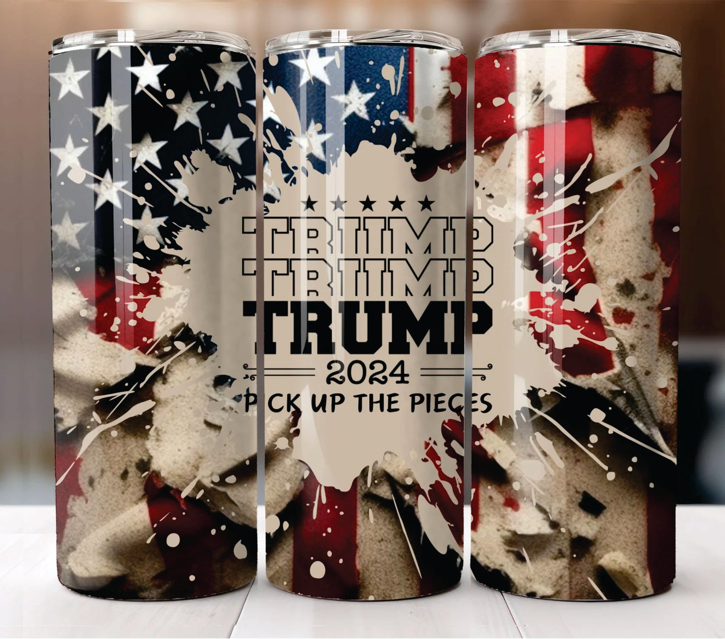 Trump 2024 Pick Up The Pieces Stainless Steel Insulated Tumbler