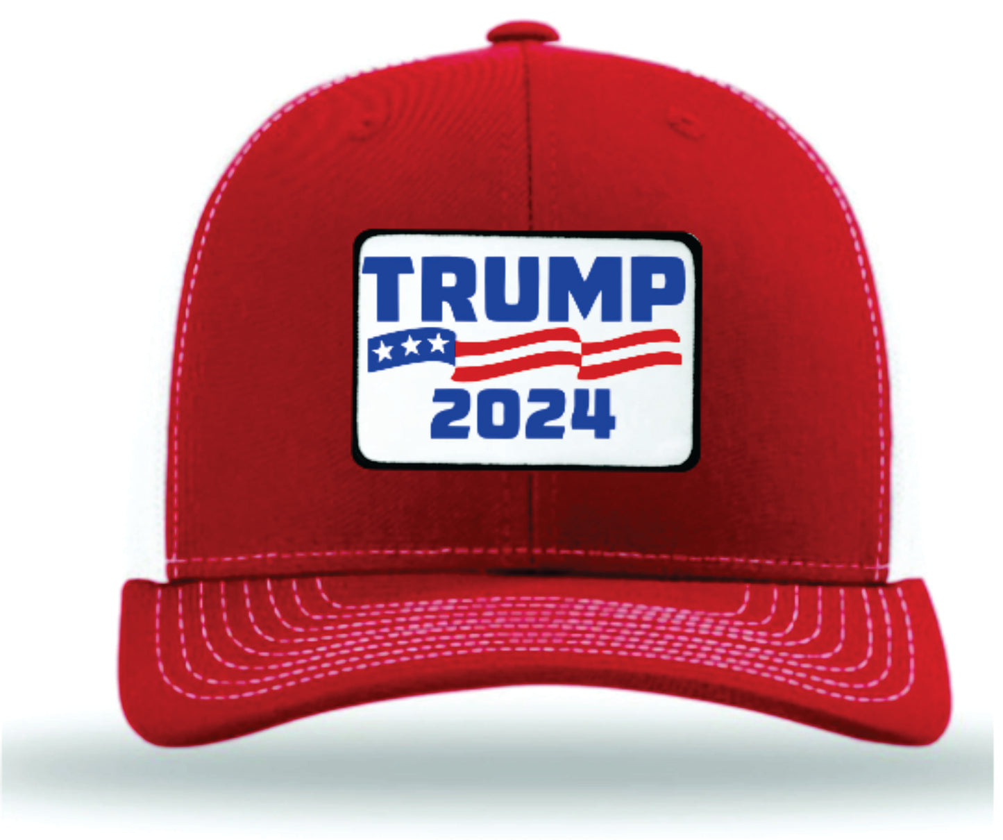 Trump 2024 Patch Richardson 112 Trucker Hat