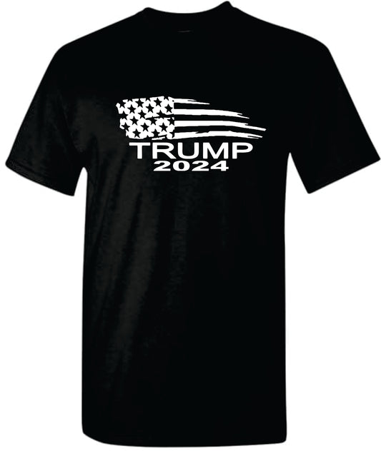 Trump 2024 Tattered Flag Shirt